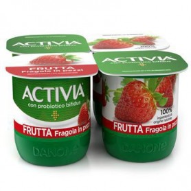DANONE ACTIVIA FRAGOLA GR125 X 4