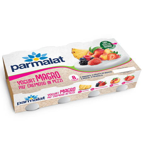 PARMALAT YOGURT FRUTTA MAGRO GR 125 X8