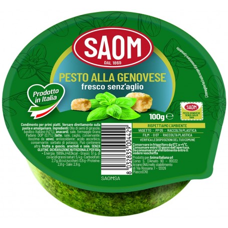 SAOM PESTO FRESCO GENOVESE S/AGLIO GR100